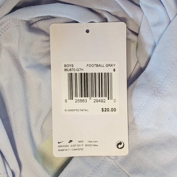 NWT Nike Air Gray Festival Graphic T-Shirt Sz 6 - Picture 3 of 4